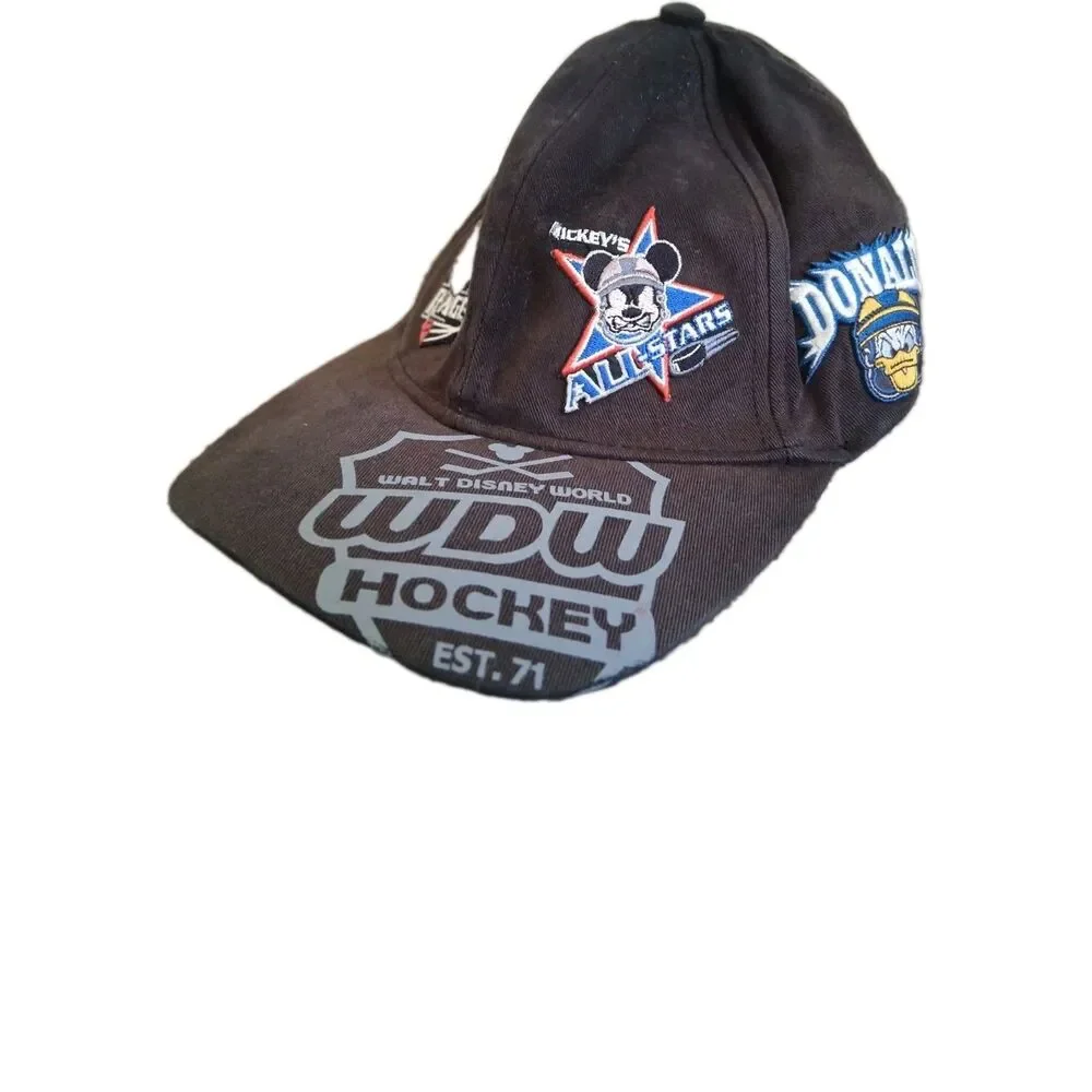 Walt Disney world hockey baseball hat cap nhl wdw rage mickey pluto donald